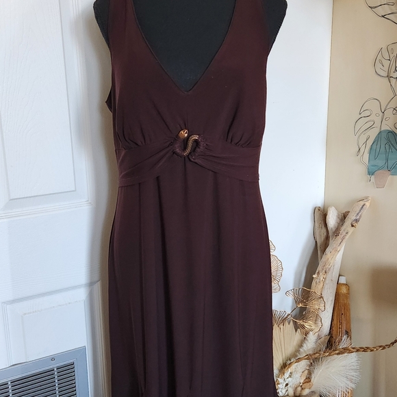 Vintage y2k snake emblem brown dress - Picture 6 of 7